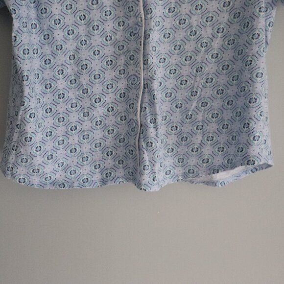 Jane & Bleecker Womens Sz M Blue 2-Piece Cotton Matching Sleepwear Pajama Set - Picture 14 of 16